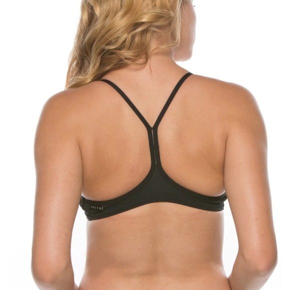 NWT Jolyn Uniform 2 Bikini Top, Black, Size Medium - Picture 2 of 5